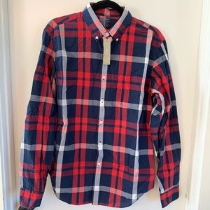 JCREW LIGHTWEIGHT MENS MEDIUM BUTTON DOWN